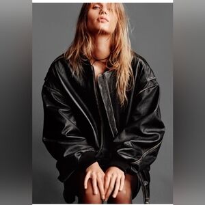 Zara Black Leather Jacket